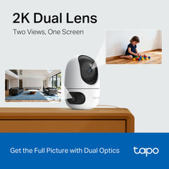 TP-Link Tapo C245D Indoor/Outdoor Dual Lens Pan/Tilt Security Camera | 2K
