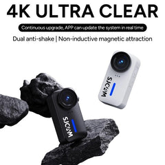 Official SJCAM C110+ Action Camera 4K | Dual Anti Shake | F1.8 Large Aperture