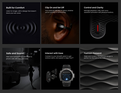 Amazfit Up Open-Ear Earbuds | IPX4 Water-Resistent | Up to 18 Hours