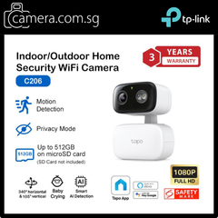 Tapo Indoor/Outdoor Home Security Wi-Fi Camera C206