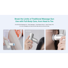Kica Mini 3 Massage Gun – Portable Massager for Muscle Recovery, Ultimate Relaxation & Compact Design, 1100mAh Battery