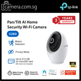 TP-Link Tapo C260 Pan/Tilt AI Home Security Wi-Fi Camera, 4K 8MP, AI detection