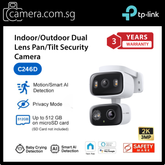 TP-Link Tapo C246D Indoor/Outdoor Dual Lens Pan/Tilt Security Camera | 2K 3MP Dual Lens