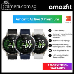 Amazfit Active 3 Premium Fitness Smartwatch