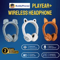 BuddyPhones PlayEars+ | Wireless + Animal Ears