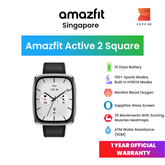 Amazfit Active 2 Square Fitness Smartwatch | 1.75" AMOLED Sapphire Glass Display | 160+ Workout HYROX Modes | 5 ATM