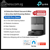 TP-Link Tapo RV50 Pro Omni | AI Detection Robot Vacuum & Mop | All-in-One Self-Cleaning Station