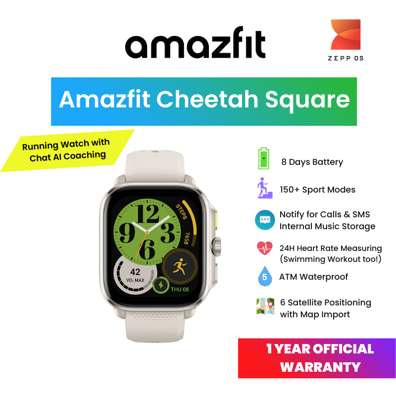 Official Amazfit SG Amazfit Cheetah Square Smartwatch Music Storag Camera SG