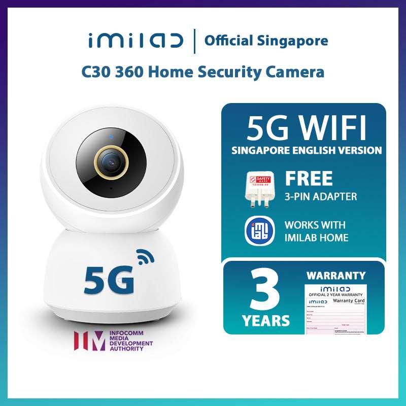 IMILAB C30 5G Home Security Camera 2021 (3 Year Warranty)