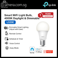 TP-Link Tapo L520E Smart WiFi Light Bulb | E27 | Dimmable Warm White | Voice Control | Remote via App