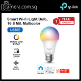 TP-Link Tapo L530E Smart WiFi RGB Bulb | E27 | Voice Control | Color & Brightness Adjustable