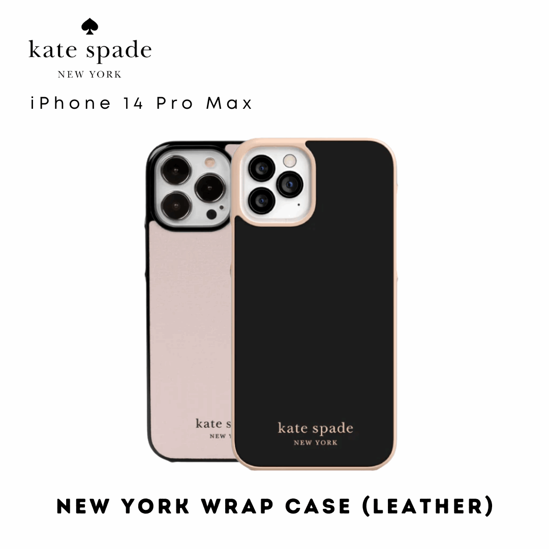 Kate Spade Wrap Case Leather iPhone 14 Pro/Pro Max | Defensive & Lightweight Phone Case