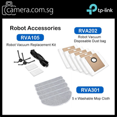 Tapo Robot Vacuum Accessories Kit RVA105/RVA301/RVA202 - RV30 Max/RV20 Max Plus|Mop Cloth|Dust Brush