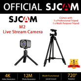 SJCAM SG M2 Live Stream 4K Desktop Standing Camera with Professional Tripod 720° Rotation Plug and Play