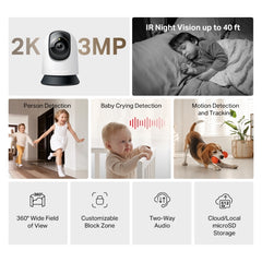 MERCUSYS MC210 Pan/Tilt Home Security Wi-Fi Camera Smart Detection