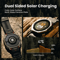 Amazfit T-Rex Dual Solar Fitness Smartwatch
