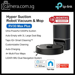Auto Dust 2-in-1 Robot Vacuum Mop Smart Cleaner TP-Link Tapo RV30 Max / Max Plus Laser Map Pet Hair