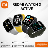 Redmi Watch 3 Active | 1.83" Display | Bluetooth Calls | Health Management | 5 ATM Water Resistent