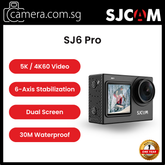 SJCAM SJ6 Pro Action Camera | 5K Video | Dual Screen | 6-Axis Stabilization