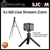 SJCAM SG M2 Live Stream 4K Desktop Standing Camera with Professional Tripod 720° Rotation Plug and Play