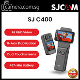 SJCAM C400 4k Action Cam | Oleophobic Coating | 2.5D '' Screen Glass