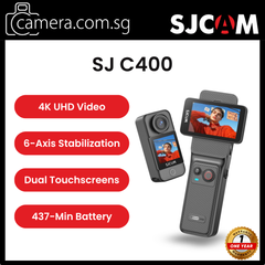 SJCAM C400 4k Action Cam | Oleophobic Coating | 2.5D '' Screen Glass