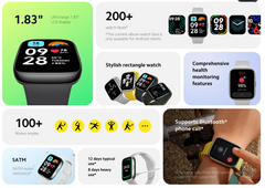 Redmi Watch 3 Active | 1.83" Display | Bluetooth Calls | Health Management | 5 ATM Water Resistent