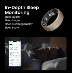 Amazfit Helio Ring | 4 days battery life | 10ATM Waterproof | 24/7 SpO2, Heart Rate & Stress Tracking