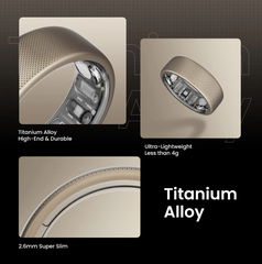 Amazfit Helio Ring | 4 days battery life | 10ATM Waterproof | 24/7 SpO2, Heart Rate & Stress Tracking