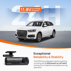 70mai M310 Dash Cam | 2k 1296P | App and voice control* | Time-lapse Recording | 24H Smart Parking Surveillance