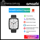 Amazfit Active 2 Square Fitness Smartwatch | 1.75" AMOLED Sapphire Glass Display | 160+ Workout HYROX Modes | 5 ATM