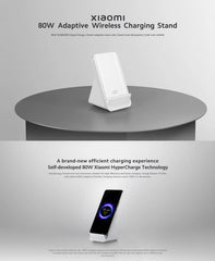 Xiaomi 80W Adaptive Wireless Charging Stand | Auto Shut Off Technology | Super Fast Charge