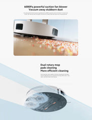 Xiaomi Robot Vacuum S20+ S20 Plus | Up to 170mins Cleaning | 6000Pa Powerful Suction | Dual Rotating Mop | App Control