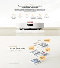 Xiaomi Robot Vacuum S20 | Strong 5000Pa Suction | Smart App Control | Google Home & Alexa Compatible | 360° Range