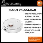 Xiaomi Robot Vacuum S20 | Strong 5000Pa Suction | Smart App Control | Google Home & Alexa Compatible | 360° Range