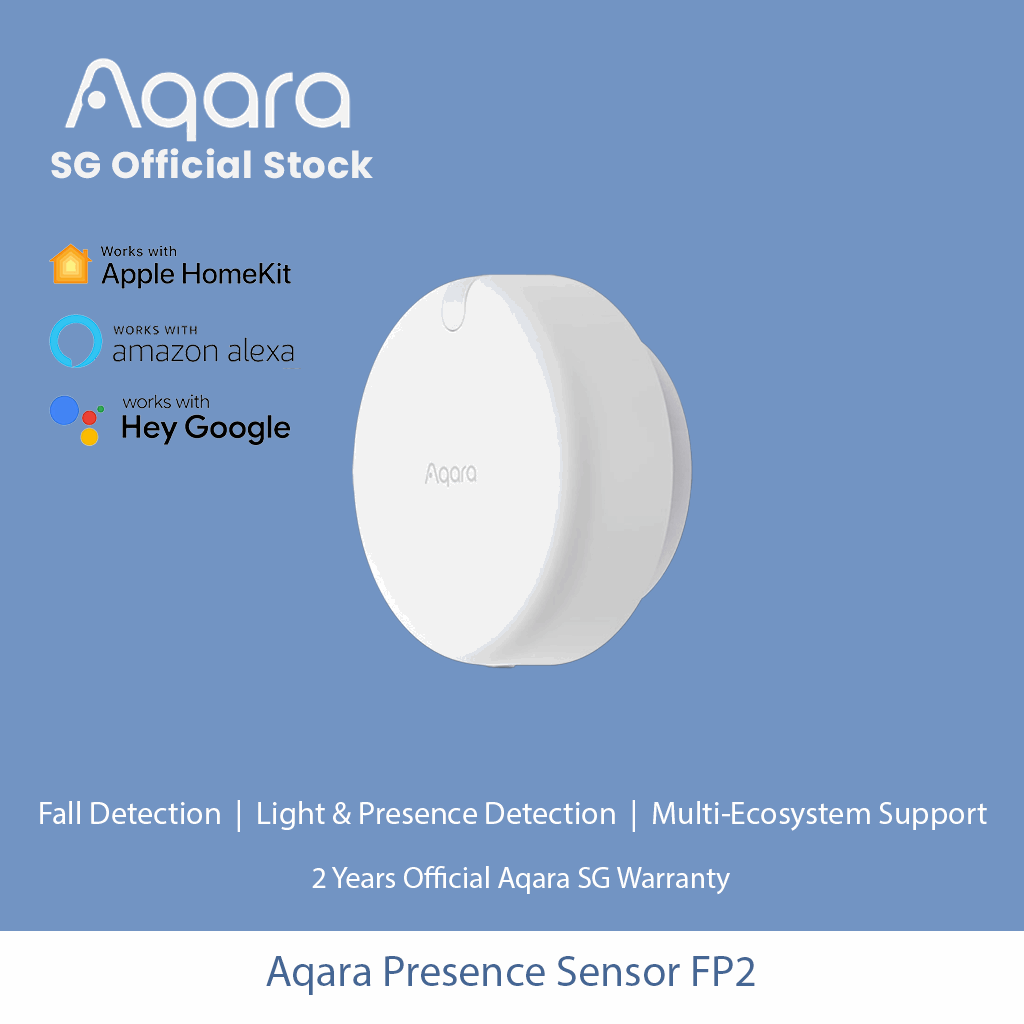 Aqara Presence Sensor FP2, Compatible with Apple HomeKit, Google Assistant, Alexa | Global Version