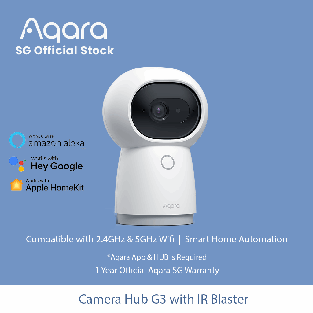 Aqara Camera Hub G3 | Global Version with build in IR blaster, works with Google home, Apple homekit and Amazon alexa