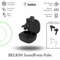 BELKIN SoundForm Pulse Noise Cancellation Earbuds
