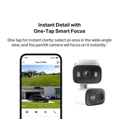 TP-Link Tapo C246D Indoor/Outdoor Dual Lens Pan/Tilt Security Camera | 2K 3MP Dual Lens