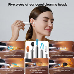 Bebird Home 30S Versatile Ear Camera with Tweezer & Fuild Ear Camera 6 LED Lights 1080P Otoscope
