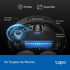 TP-Link Tapo RV50 Pro Omni | AI Detection Robot Vacuum & Mop | All-in-One Self-Cleaning Station