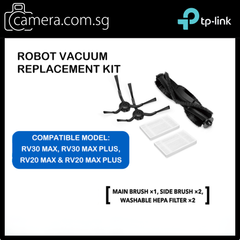 Tapo Robot Vacuum Accessories Kit RVA105/RVA301/RVA202 - RV30 Max/RV20 Max Plus|Mop Cloth|Dust Brush