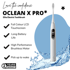 Oclean X Pro Elite AI Smart Sonic Toothbrush Auto Wake Up Ultra Quiet WORLD FIRST touch screen toothbrush