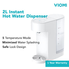 VIOMI 2L Hot Water Dispenser Instant Drinking Water Adjustable Temperature