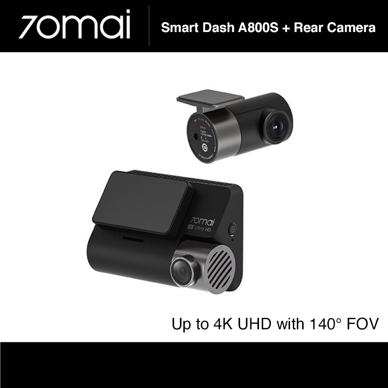 70MAI A800S Smart Dash Cam 4K Built-in GPS Front & Rear Camera