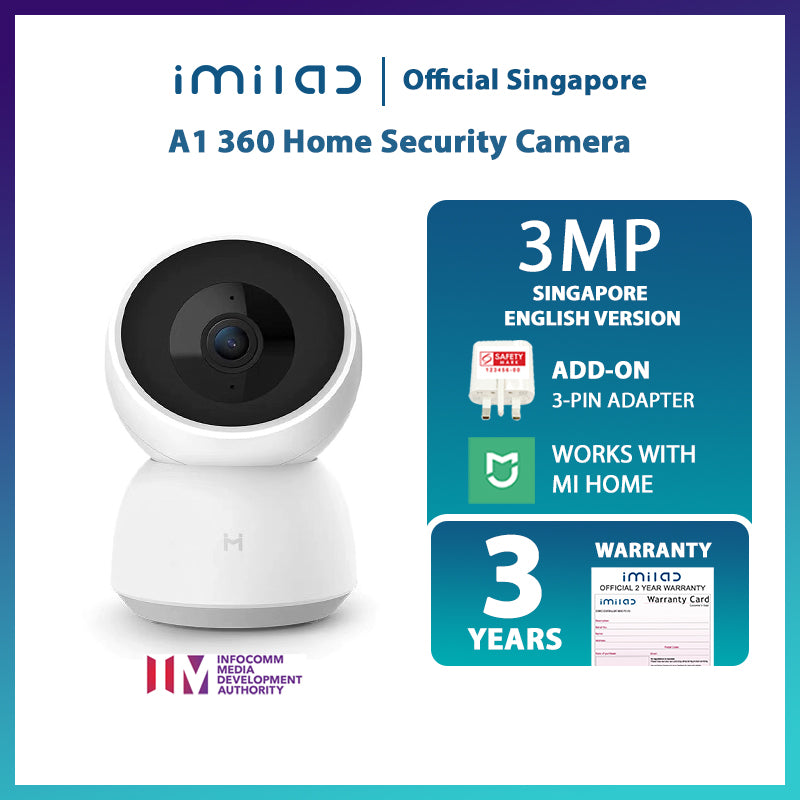 IMILAB 360 A1 Home Security Camera (3 Year Warranty)