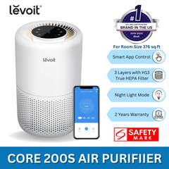 LEVOIT CORE 200S Air Purifier | Smart App Control | H13 True HEPA Filter | Smart Night Light | Room Size 376 sq.ft