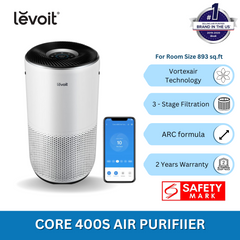 LEVOIT Core 400S Smart True HEPA Air Purifier | H13 True HEPA Filter | Smart App Control | Room Size 893 sq.ft