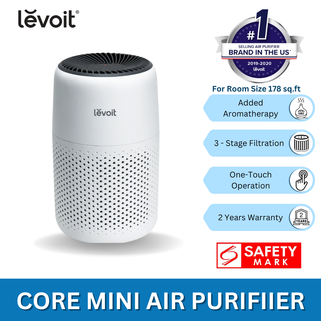 LEVOIT CORE MINI Air Purifier | Aromatherapy Diffuser | Small Portable Compact | H13 True HEPA Filter