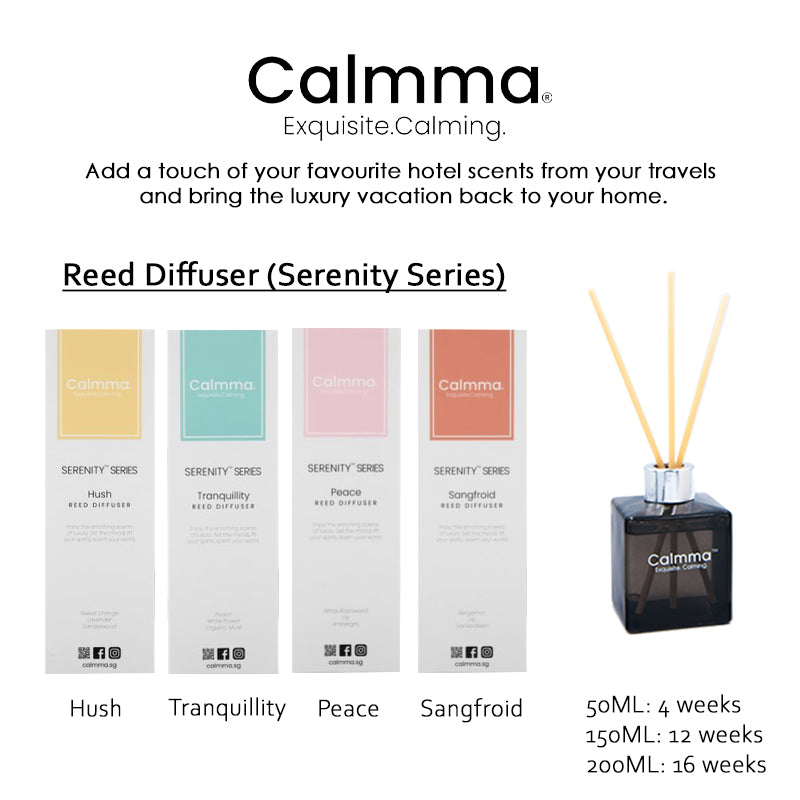 Calmma Reed Diffuser | Serenity Series Fragrance | Home Living & Room Aromatherapy